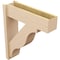 Ekena Millwork 8-in W x 28-in D x 32-in H Funston Block Rough Cedar Woodgrain TimberThane Outlooker, Primed Tan OUTUR080X28X32FST44RCPR - alternate 3